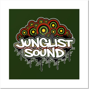 Junglist-MultiTargetDrip-Rasta Posters and Art